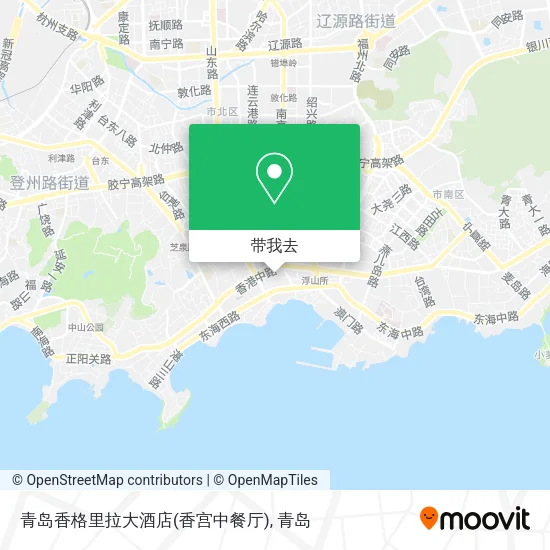 青岛香格里拉大酒店(香宫中餐厅)地图