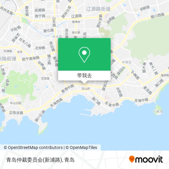 青岛仲裁委员会(新浦路)地图