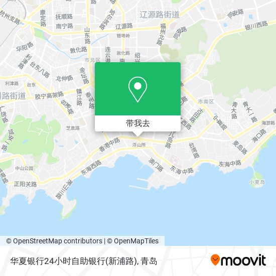 华夏银行24小时自助银行(新浦路)地图