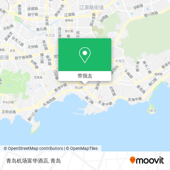 青岛机场富华酒店地图