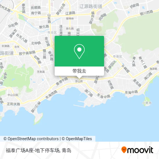 福泰广场A座-地下停车场地图