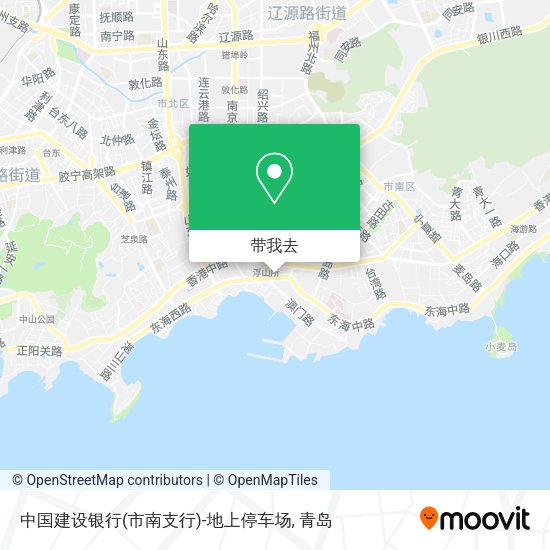 中国建设银行(市南支行)-地上停车场地图