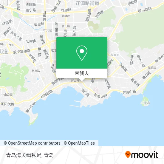 青岛海关缉私局地图