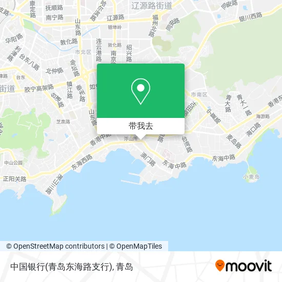 中国银行(青岛东海路支行)地图