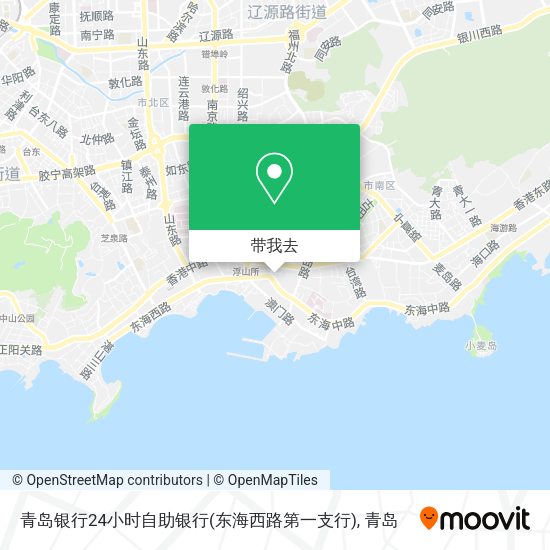 青岛银行24小时自助银行(东海西路第一支行)地图