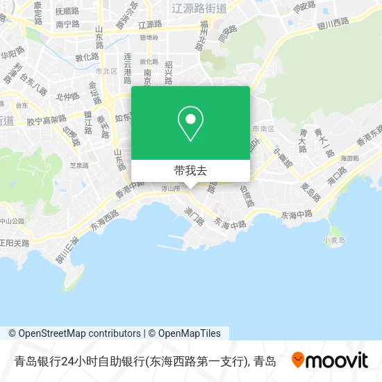 青岛银行24小时自助银行(东海西路第一支行)地图