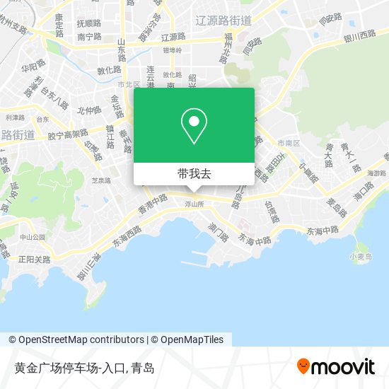 黄金广场停车场-入口地图