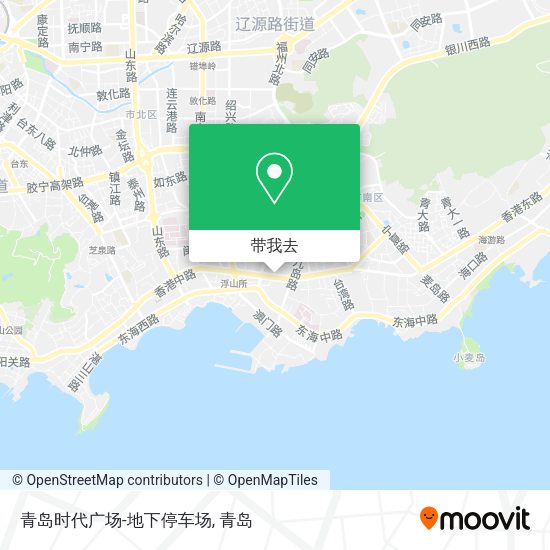 青岛时代广场-地下停车场地图