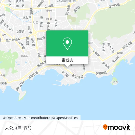 大公海岸地图