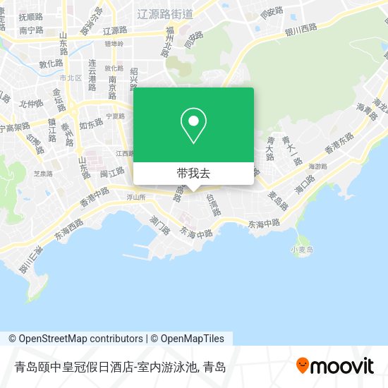 青岛颐中皇冠假日酒店-室内游泳池地图