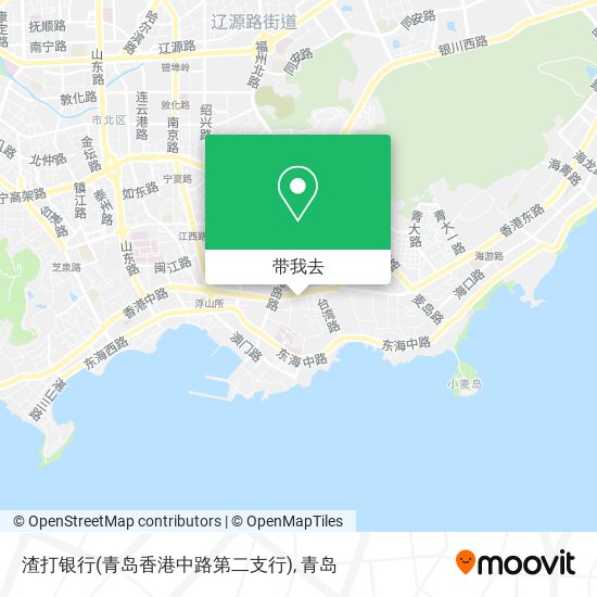 渣打银行(青岛香港中路第二支行)地图