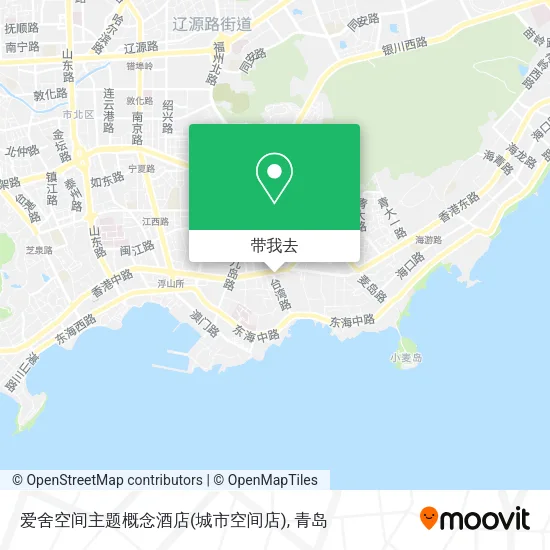 爱舍空间主题概念酒店(城市空间店)地图