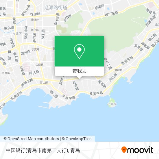 中国银行(青岛市南第二支行)地图