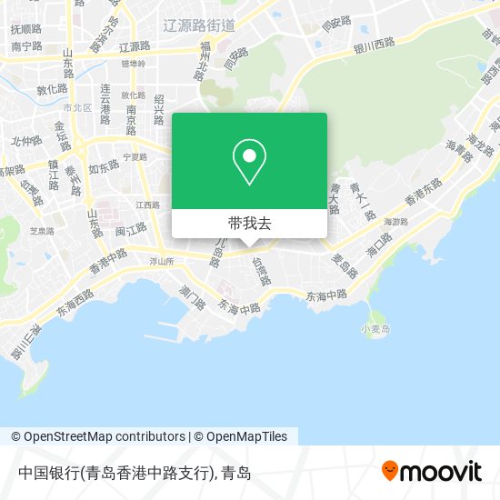 中国银行(青岛香港中路支行)地图