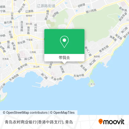 青岛农村商业银行(香港中路支行)地图