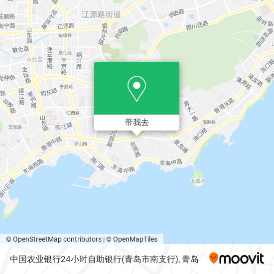 中国农业银行24小时自助银行(青岛市南支行)地图