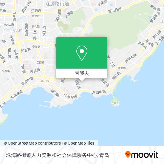 珠海路街道人力资源和社会保障服务中心地图