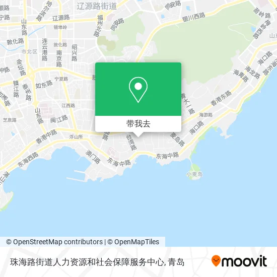 珠海路街道人力资源和社会保障服务中心地图
