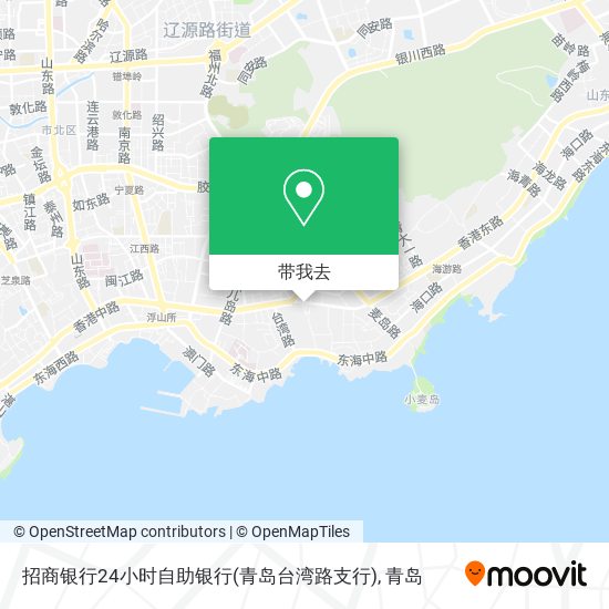 招商银行24小时自助银行(青岛台湾路支行)地图