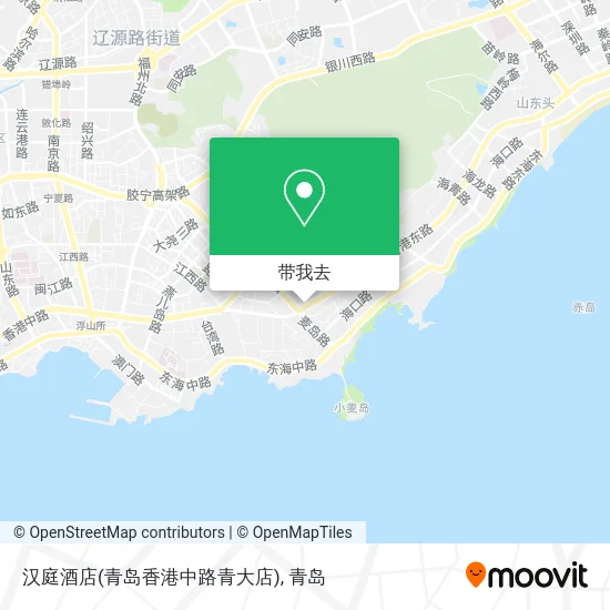 汉庭酒店(青岛香港中路青大店)地图