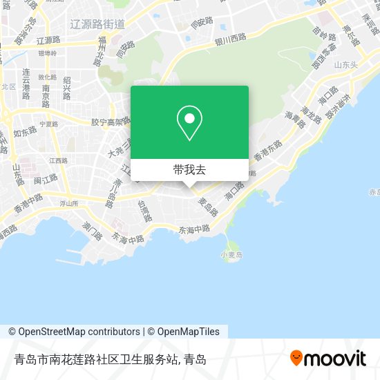 青岛市南花莲路社区卫生服务站地图