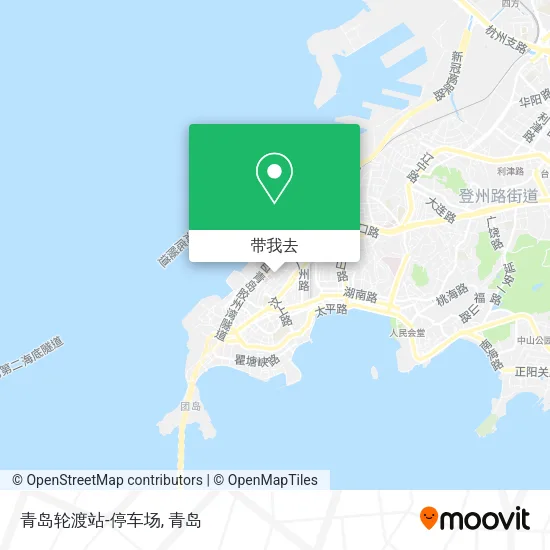 青岛轮渡站-停车场地图