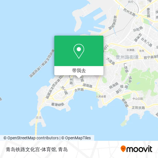 青岛铁路文化宫-体育馆地图