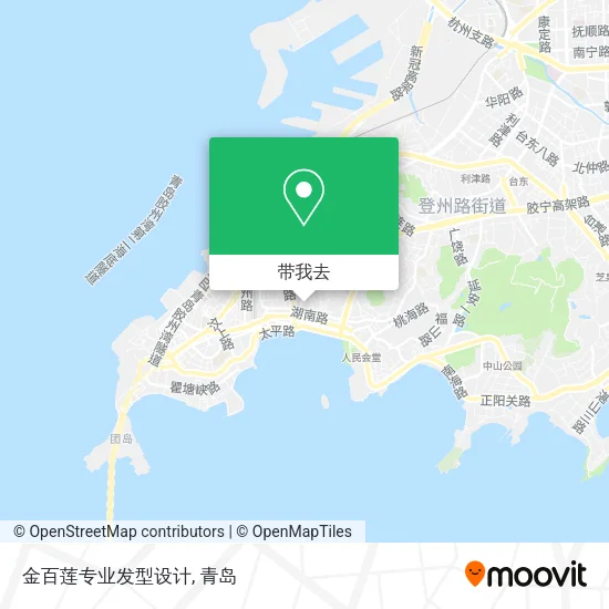 金百莲专业发型设计地图