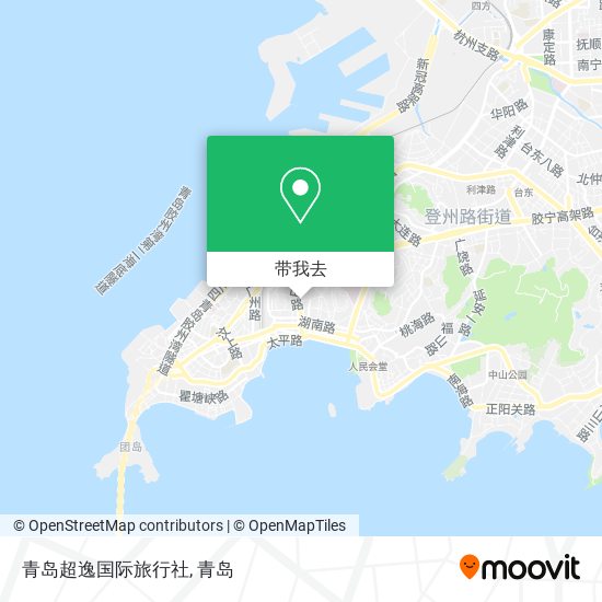 青岛超逸国际旅行社地图