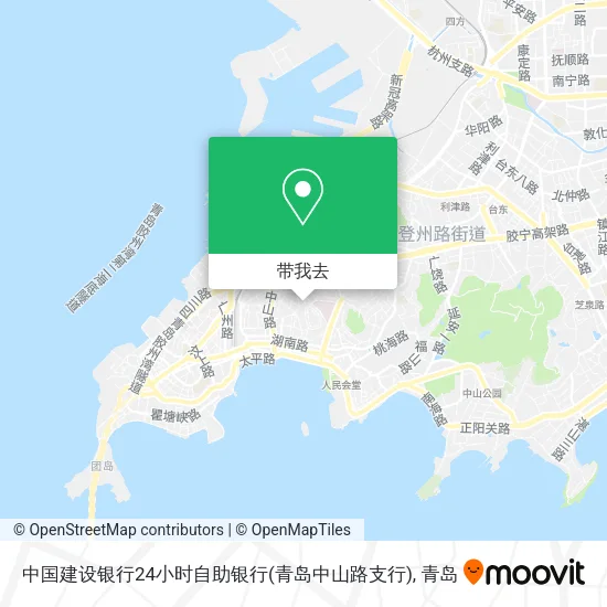 中国建设银行24小时自助银行(青岛中山路支行)地图