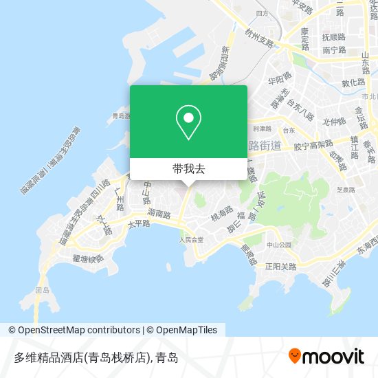 多维精品酒店(青岛栈桥店)地图