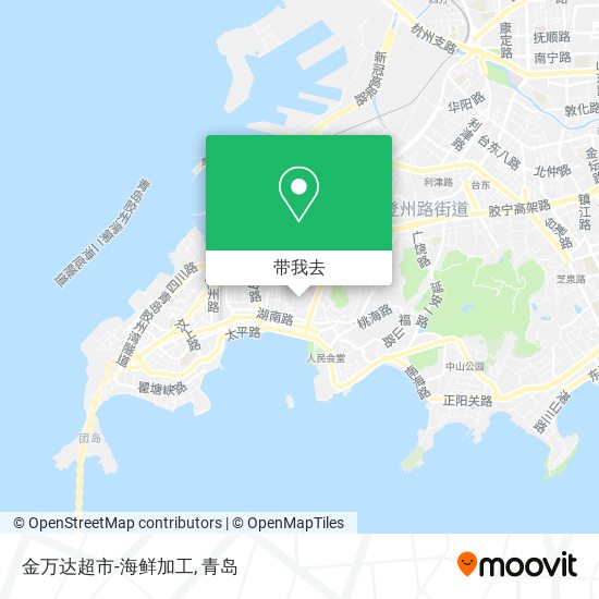 金万达超市-海鲜加工地图