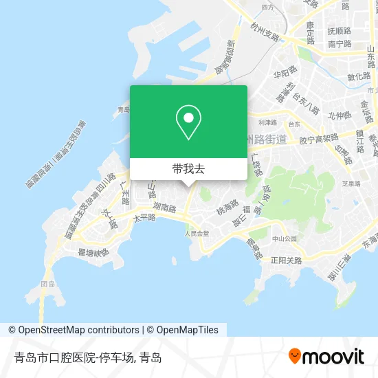 青岛市口腔医院-停车场地图