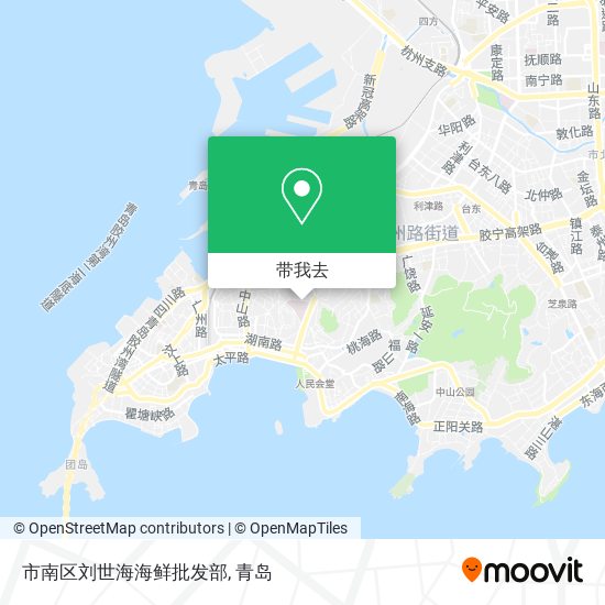市南区刘世海海鲜批发部地图