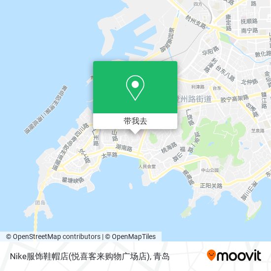 Nike服饰鞋帽店(悦喜客来购物广场店)地图