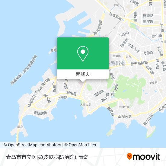 青岛市市立医院(皮肤病防治院)地图