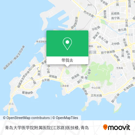 青岛大学医学院附属医院(江苏路)医技楼地图