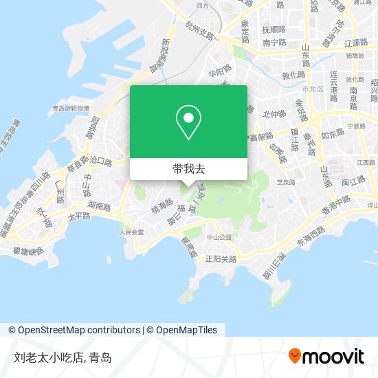 刘老太小吃店地图