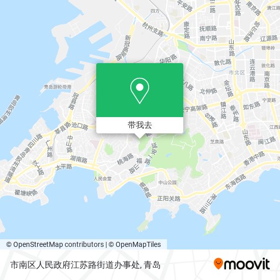 市南区人民政府江苏路街道办事处地图