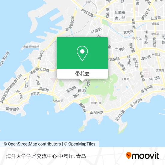 海洋大学学术交流中心-中餐厅地图