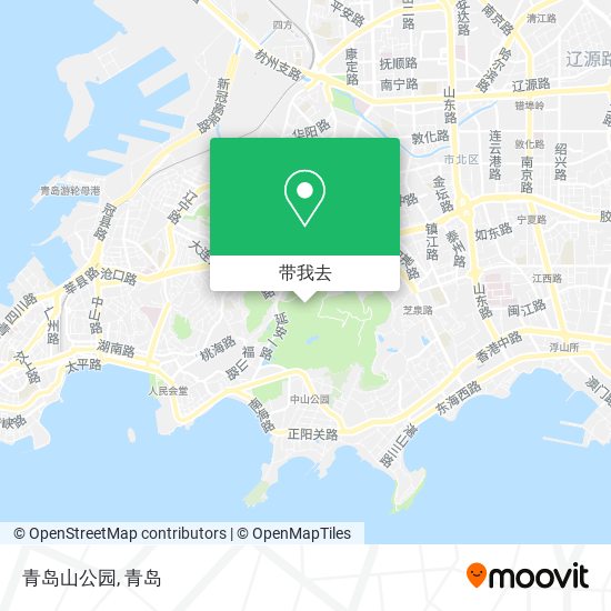 青岛山公园地图