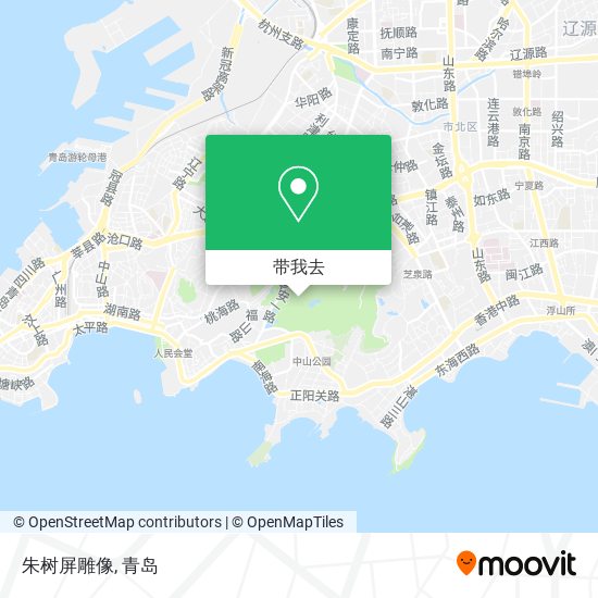 朱树屏雕像地图