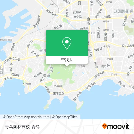 青岛园林技校地图