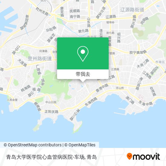 青岛大学医学院心血管病医院-车场地图