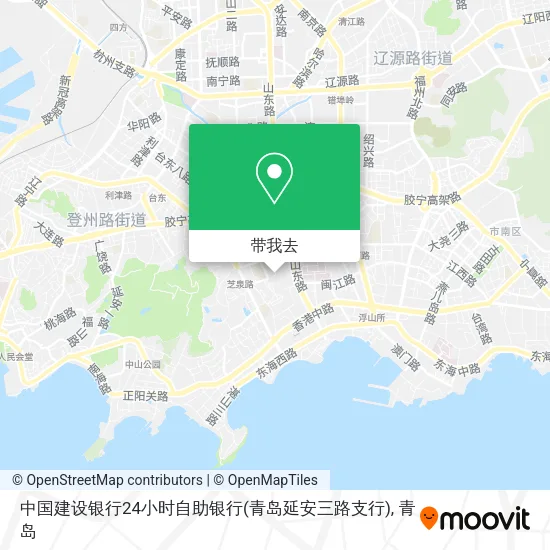 中国建设银行24小时自助银行(青岛延安三路支行)地图