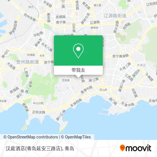 汉庭酒店(青岛延安三路店)地图