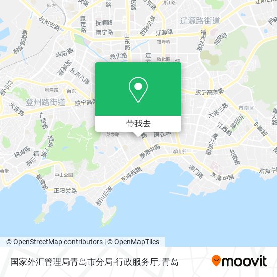 国家外汇管理局青岛市分局-行政服务厅地图