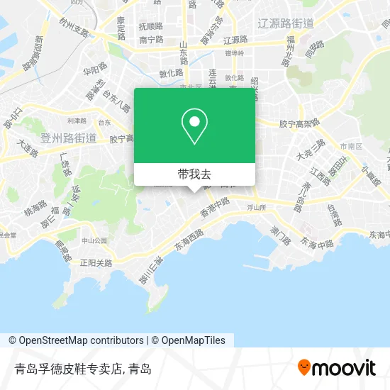 青岛孚德皮鞋专卖店地图