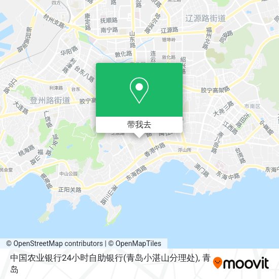 中国农业银行24小时自助银行(青岛小湛山分理处)地图