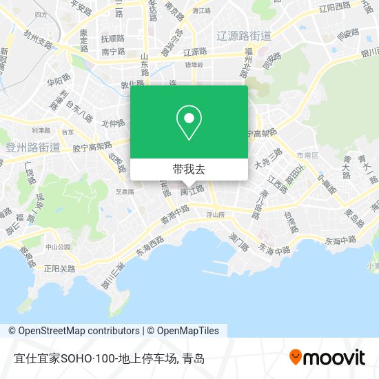 宜仕宜家SOHO·100-地上停车场地图